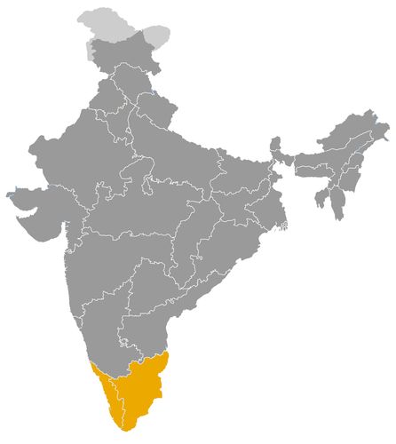 India • |-0300/0300| • Chera dynasty: map